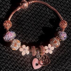 Pandora Rose gold ‘boomin Bloomin’ bracelet